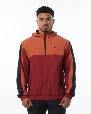 Alphalete Infinity Tech Jacket Jakker Herre Rød | JTHXSO-032