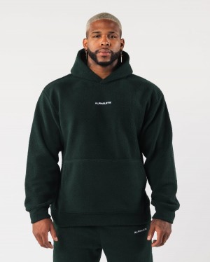 Alphalete King Hoodie Hettegenser Herre Evergreen | XPLFAJ-406