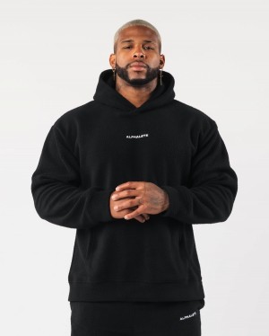 Alphalete King Hoodie Hettegenser Herre Svarte | JTXKHC-651