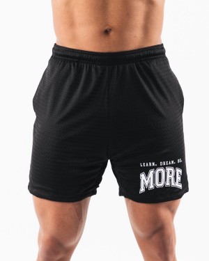 Alphalete LDB More Mesh Kort 6” Shorts Herre Svarte | FPNJEX-601