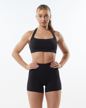 Alphalete Pulse Balance Bra Sports BH Dame Blackout | YOUZHA-951