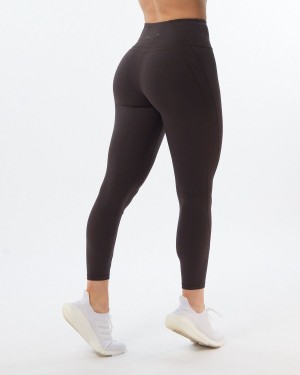 Alphalete Pulse Surge Legging Leggings Dame Grå | NFTJYP-132