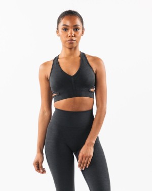 Alphalete Stratus Bra Sports BH Dame Shadow | EVHKTI-283