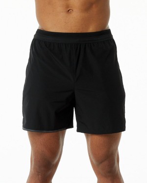 Alphalete Studio Kort 6" Shorts Herre Svarte | MRNYDE-087