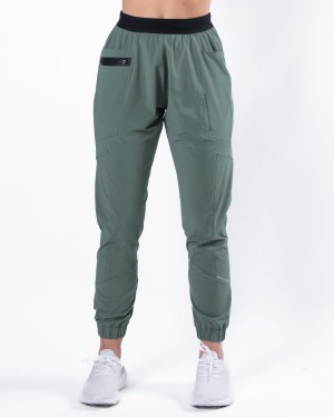 Alphalete Studio Pant Joggebukser Dame Grønn | SFGDEQ-713