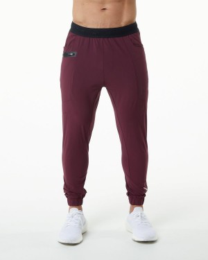 Alphalete Studio Pant Joggebukser Herre Burgunder | JIHBNT-693