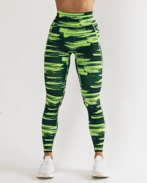 Alphalete Surface Pocket Legging Leggings Dame Camouflage | BOESLU-612