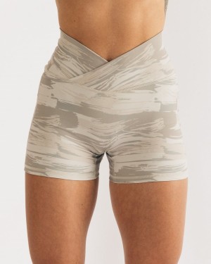 Alphalete Surface Power Kort 5" Shorts Dame Camouflage | NBIMTD-179