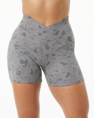 Alphalete Surface Power Kort 5" Shorts Dame Grå | LTDGPF-875