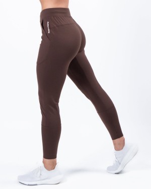 Alphalete Trace Jogger Joggebukser Dame Kaffe | QVZDKE-782