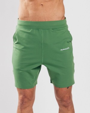 Alphalete Trace Kort 8" Shorts Herre Grønn | TFDLKI-786