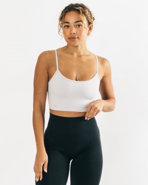 Alphalete Ultrasoft Allure Tank Tank Top Dame Sølv | XONFBV-821