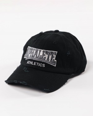 Alphalete Varsity Hat Accessories Herre Svarte Sølv Hvite | VHLKEM-125