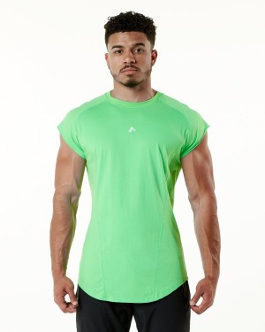 Alphalete Velocity Ermeløse Tee Stringers Herre Grønn | GPICND-304