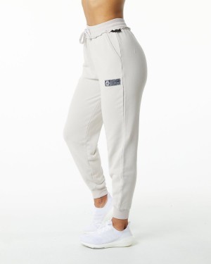 Alphalete Very Terry Jogger Joggebukser Dame Moonstone | RMWDON-238