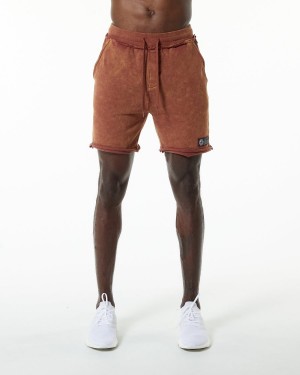 Alphalete Very Terry Kort Shorts Herre Bloodstone | THRIMG-753