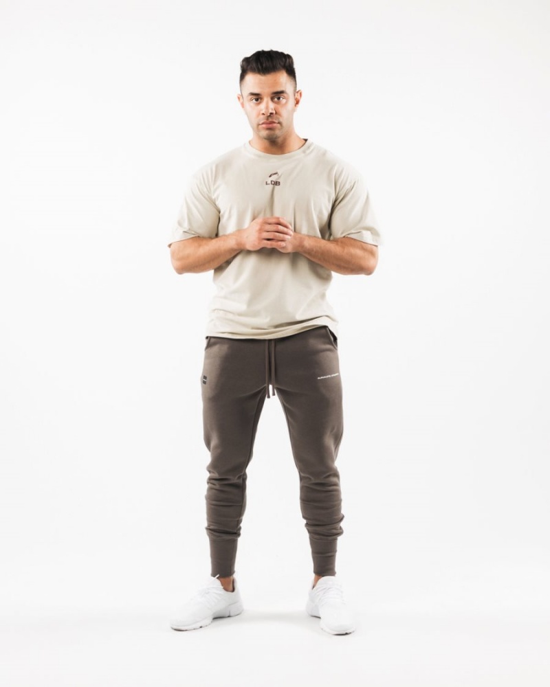 Alphalete Academy Club Jogger Joggebukser Herre Desert Taupe | ORZXAC-583