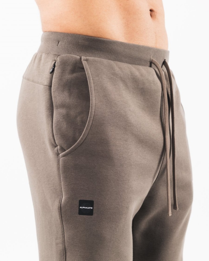 Alphalete Academy Club Jogger Joggebukser Herre Desert Taupe | ORZXAC-583