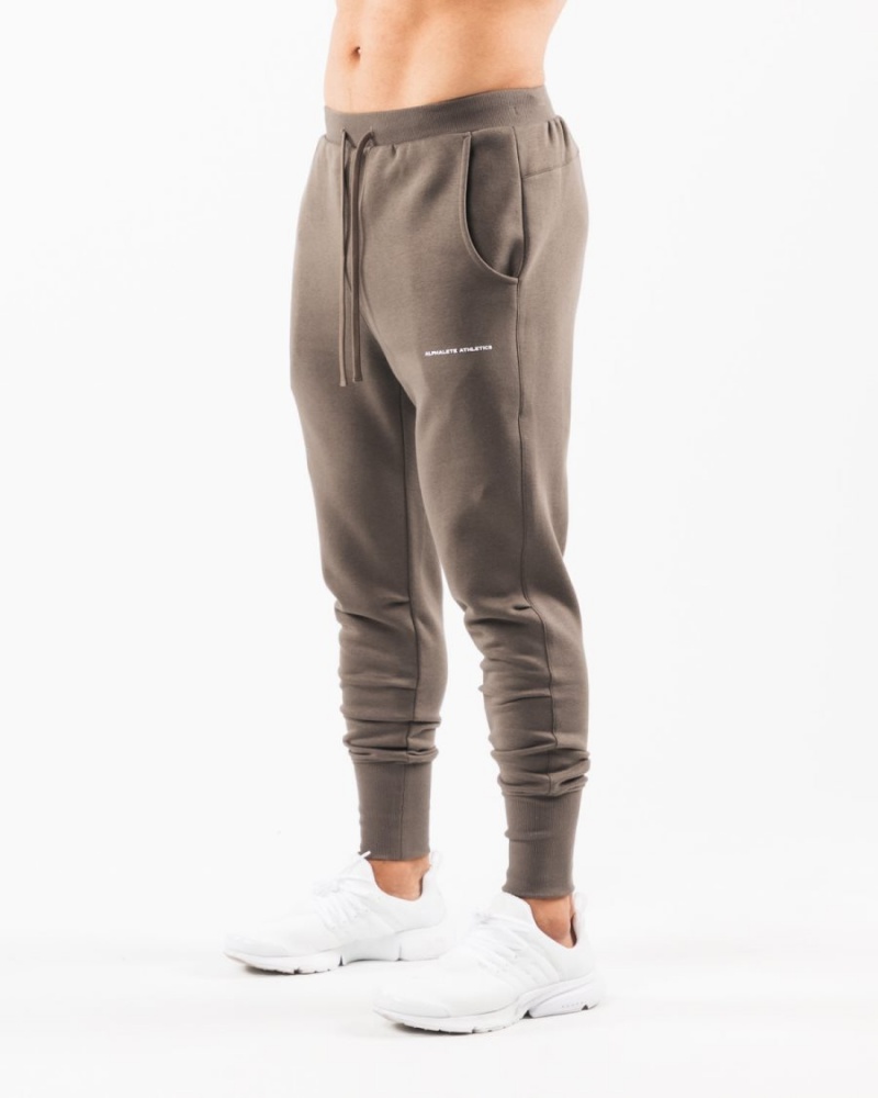 Alphalete Academy Club Jogger Joggebukser Herre Desert Taupe | ORZXAC-583