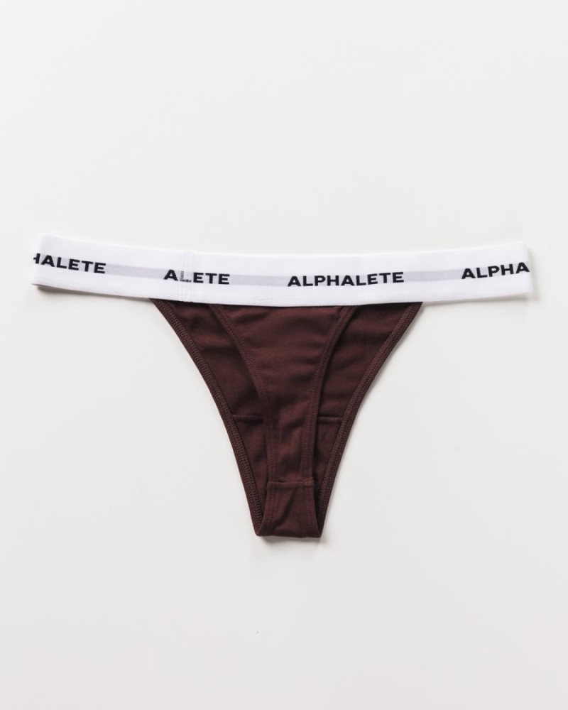 Alphalete Acute Thong Undertøy Dame Sangria | BVOXQE-304