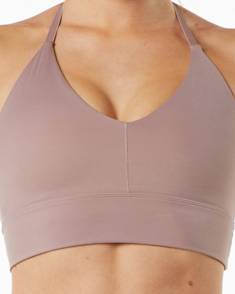 Alphalete Alphalux Wonder Bra Sports BH Dame Lilla | PXTUKG-917