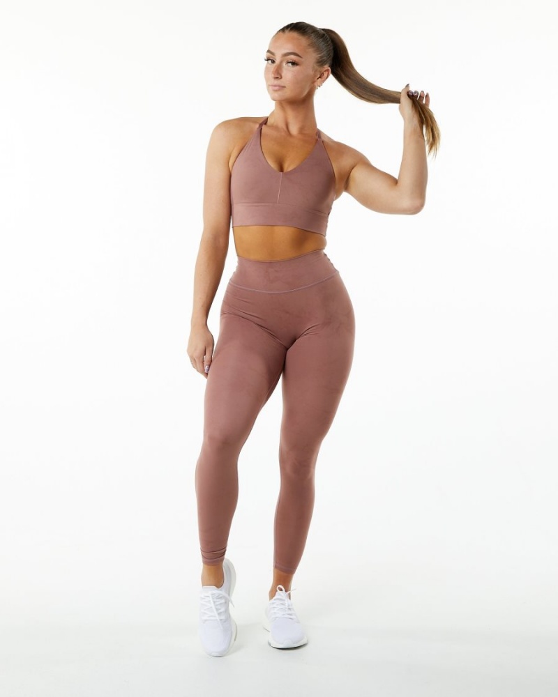 Alphalete Alphalux Wonder Bra Sports BH Dame Rosa | WUVBME-261