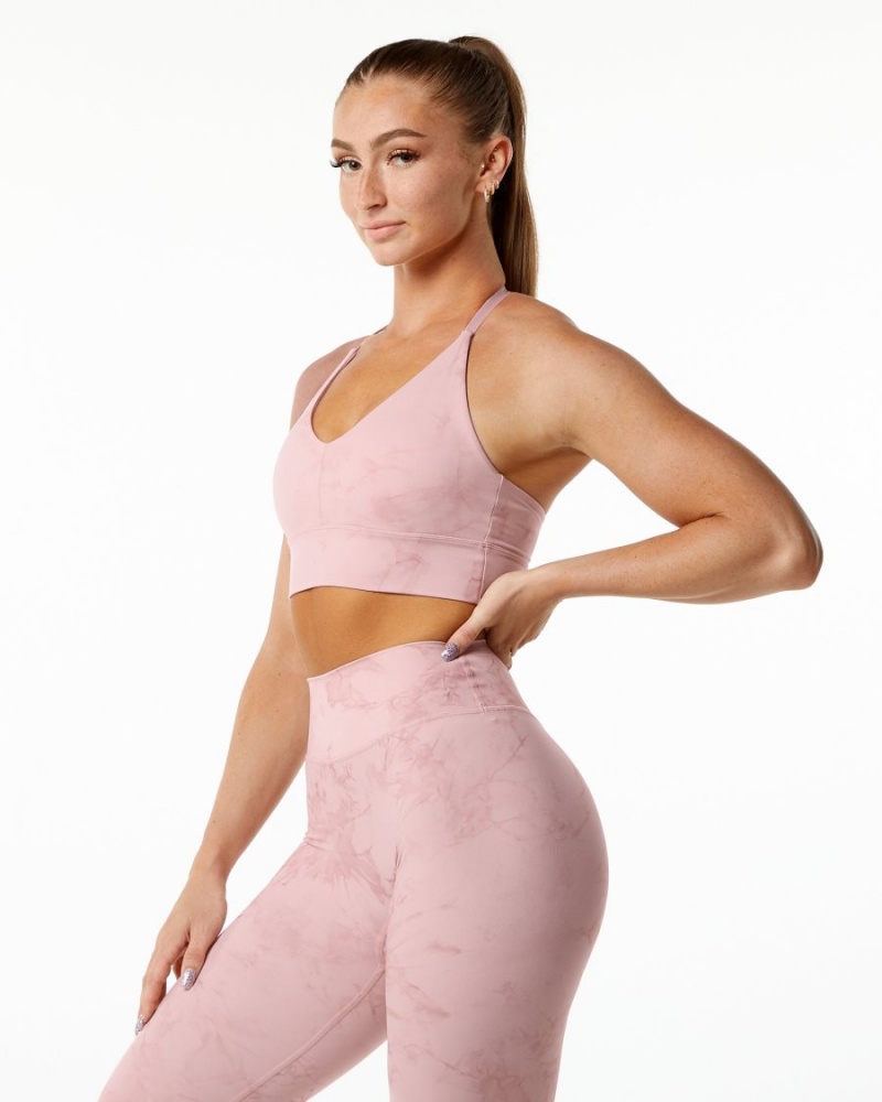 Alphalete Alphalux Wonder Bra Sports BH Dame Blossom | EHUXND-403