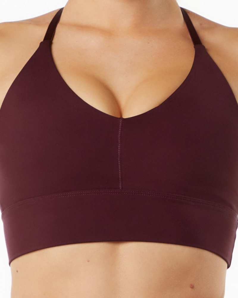 Alphalete Alphalux Wonder Bra Sports BH Dame Svarte | IKVBUZ-318