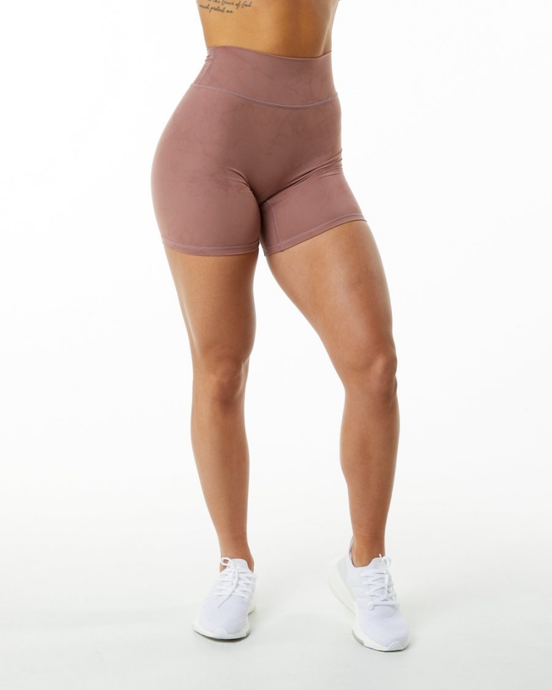 Alphalete Alphalux Wonder Kort 6" Shorts Dame Rosa | WPFSUA-309