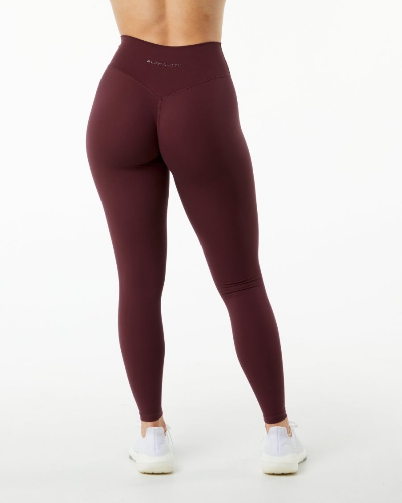 Alphalete Alphalux Wonder Legging 27" Leggings Dame Svarte | AYUNDT-024