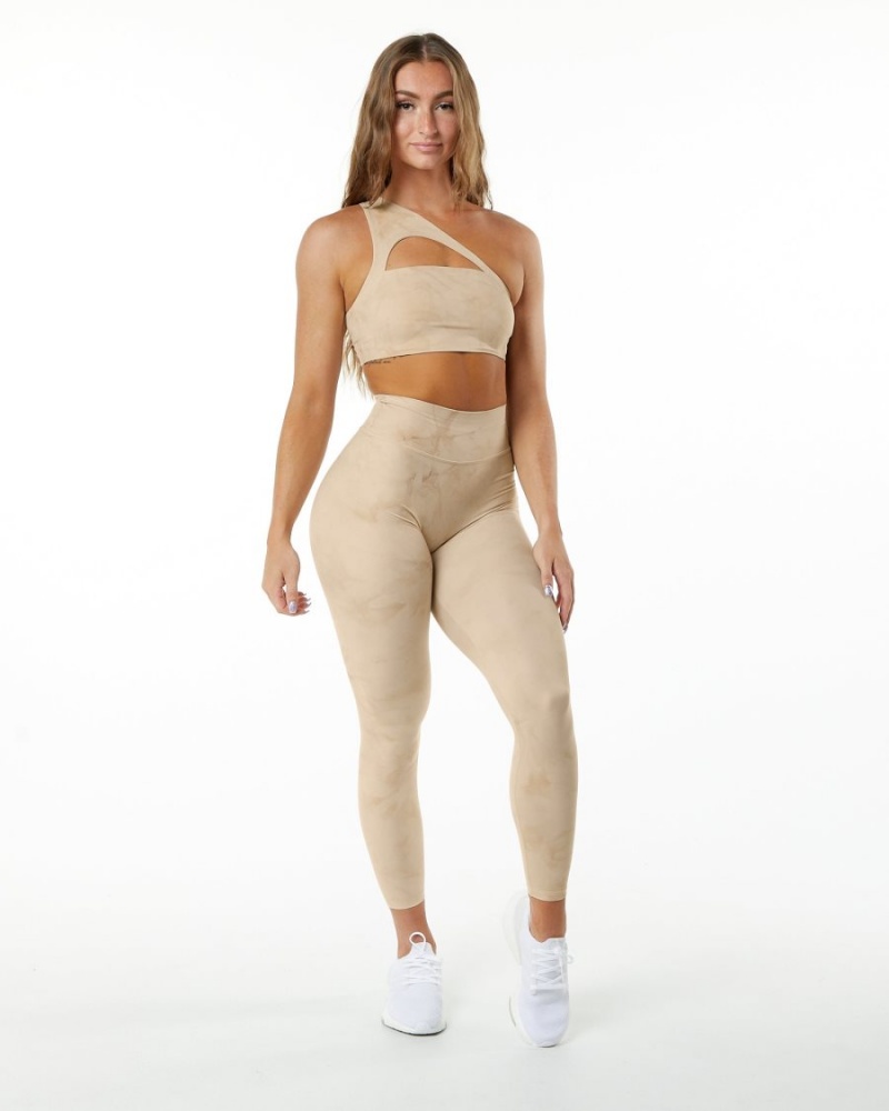 Alphalete Alphalux Wonder Legging 27" Leggings Dame Hazelnut | WCZDKO-726