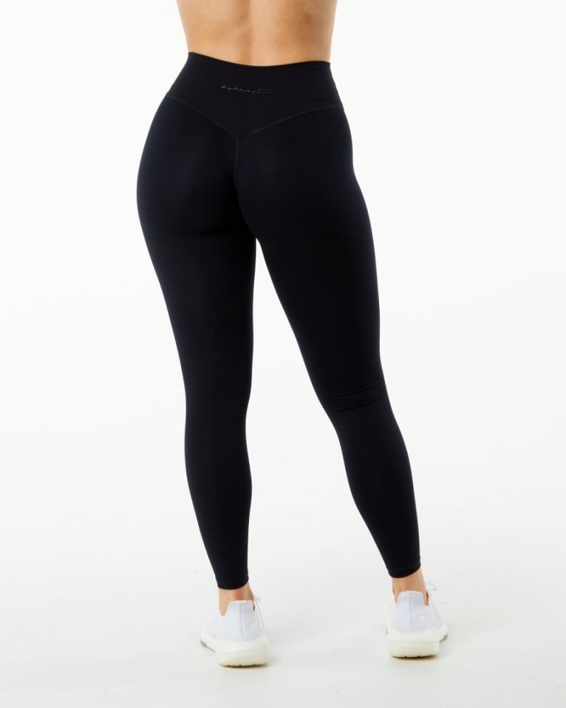 Alphalete Alphalux Wonder Legging 27" Leggings Dame Svarte | PHDFAG-840