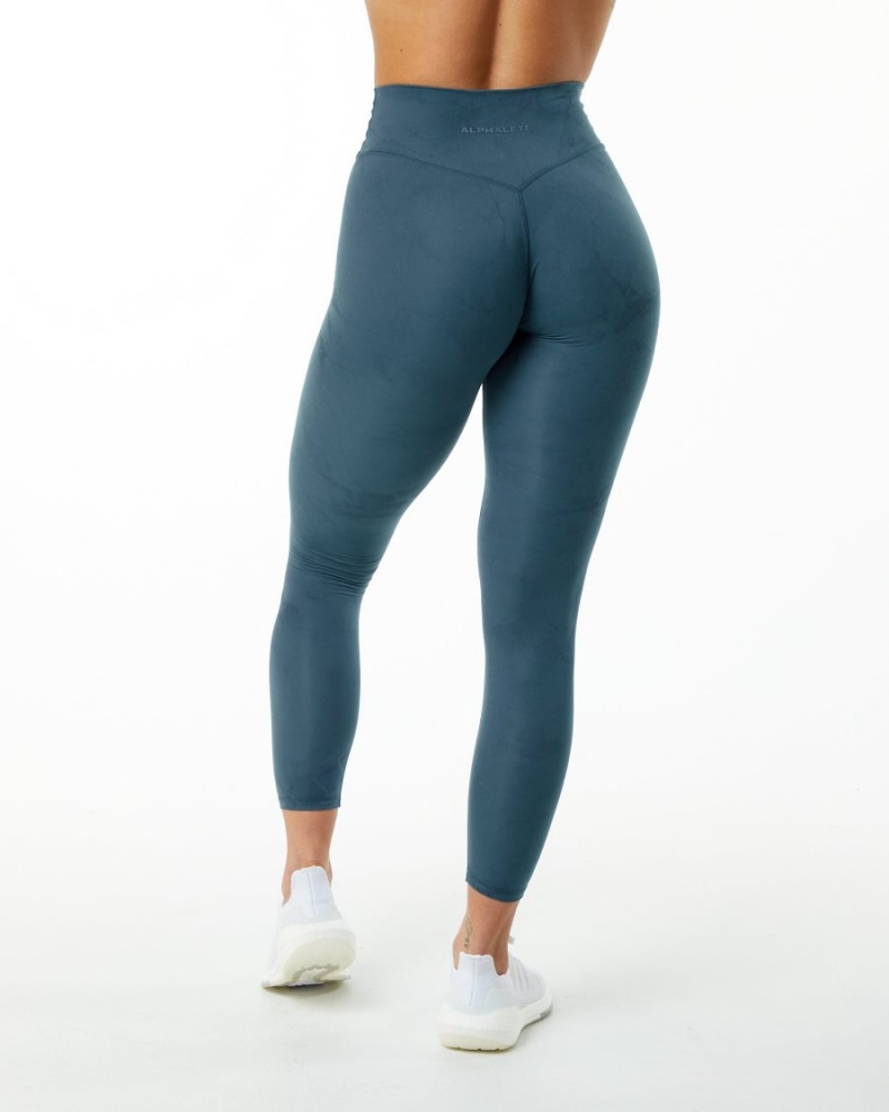 Alphalete Alphalux Wonder Legging 27" Leggings Dame Blå | NGSALZ-072