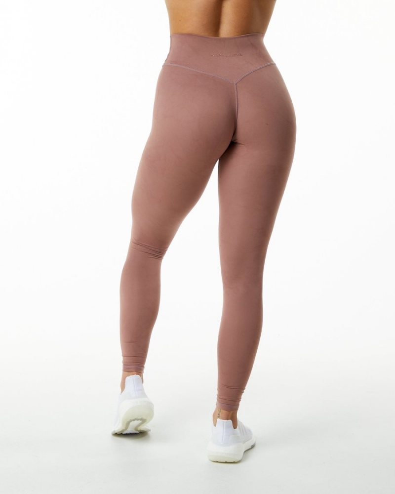 Alphalete Alphalux Wonder Legging 30" Leggings Dame Rosa | DSJHOZ-298