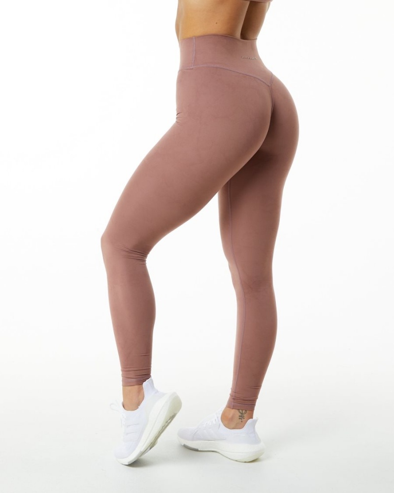 Alphalete Alphalux Wonder Legging 30" Leggings Dame Rosa | DSJHOZ-298