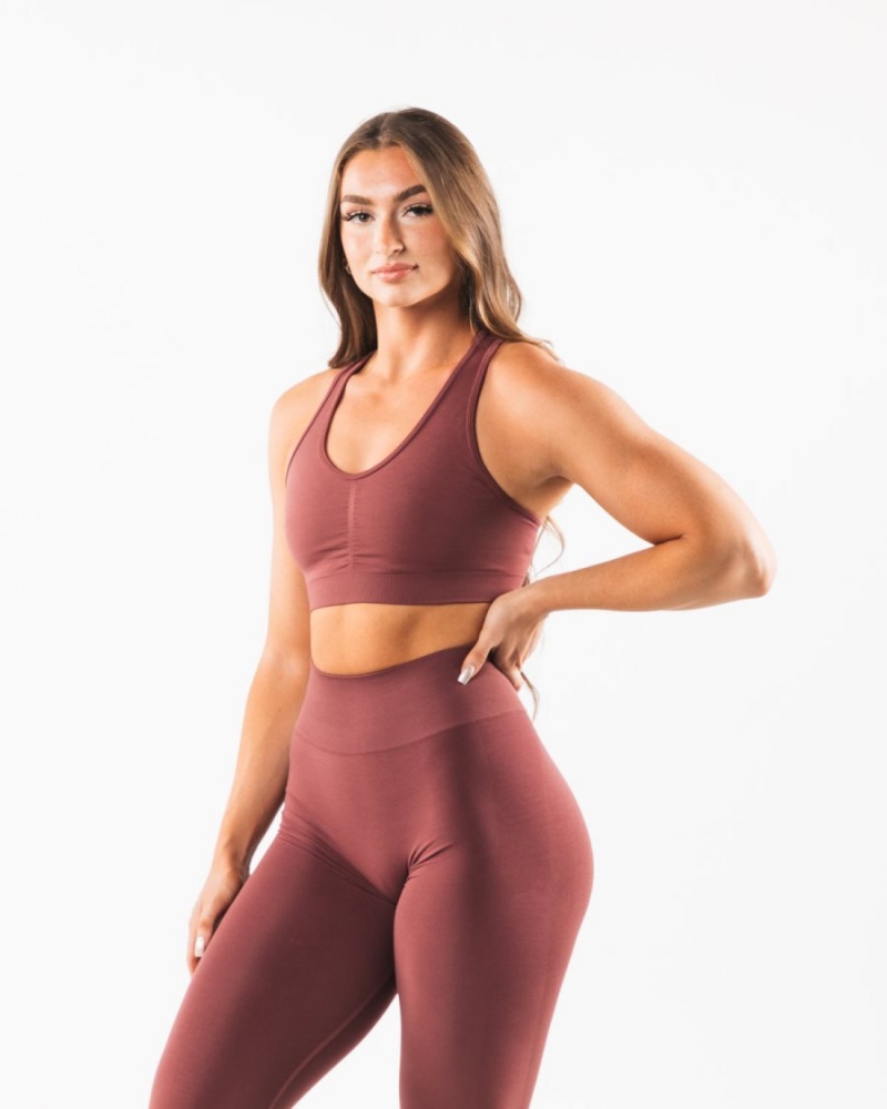 Alphalete Amplify Bra Sports BH Dame Autumn | NUQWDV-038