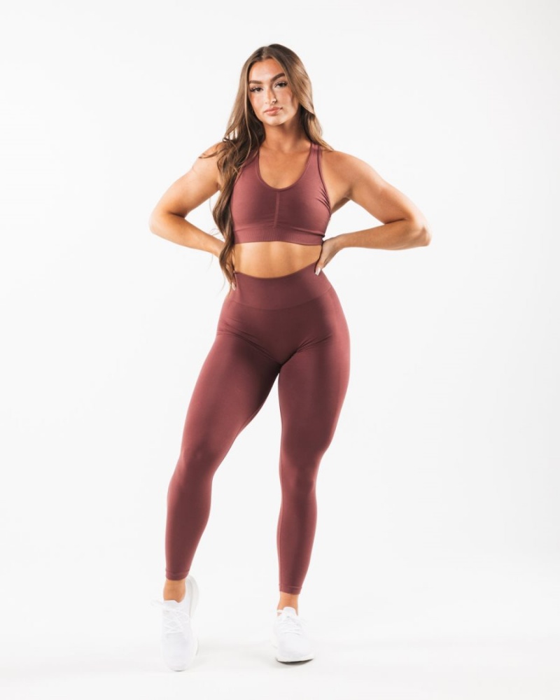 Alphalete Amplify Bra Sports BH Dame Autumn | NUQWDV-038