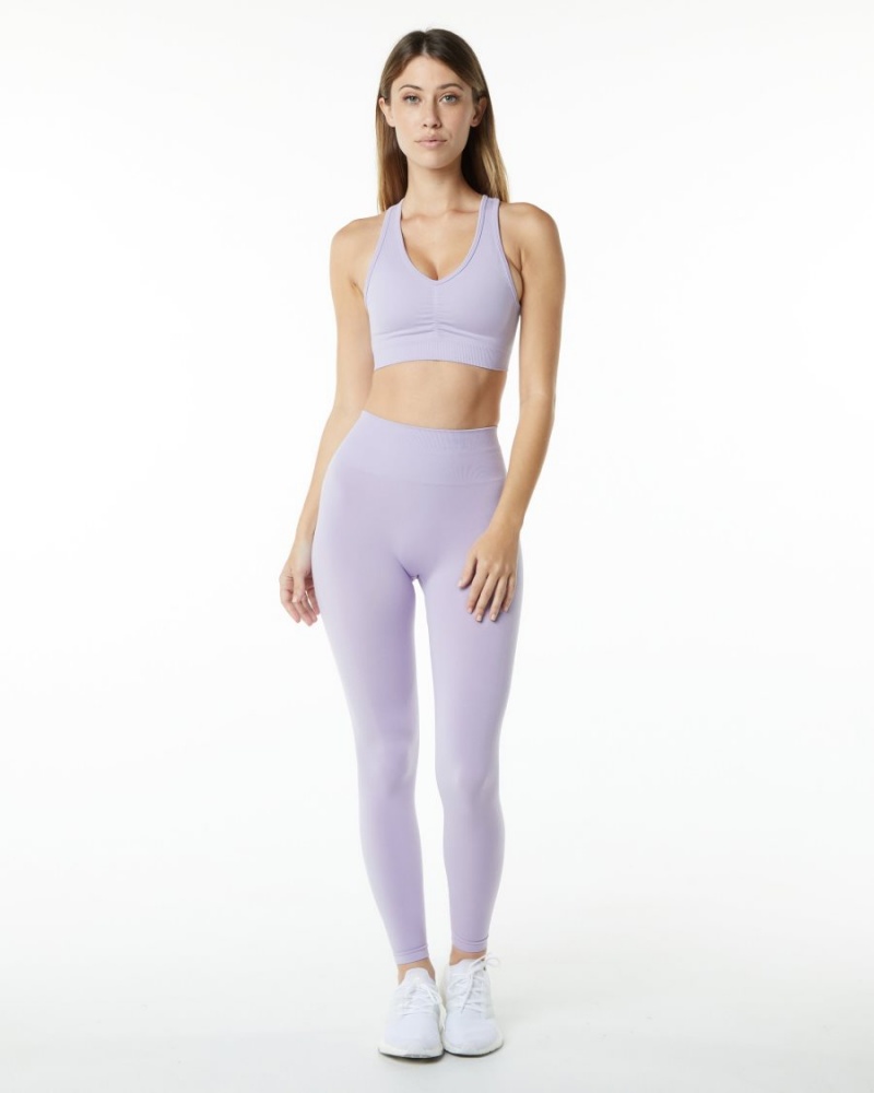 Alphalete Amplify Bra Sports BH Dame Misty Lilac | JFXPKV-134