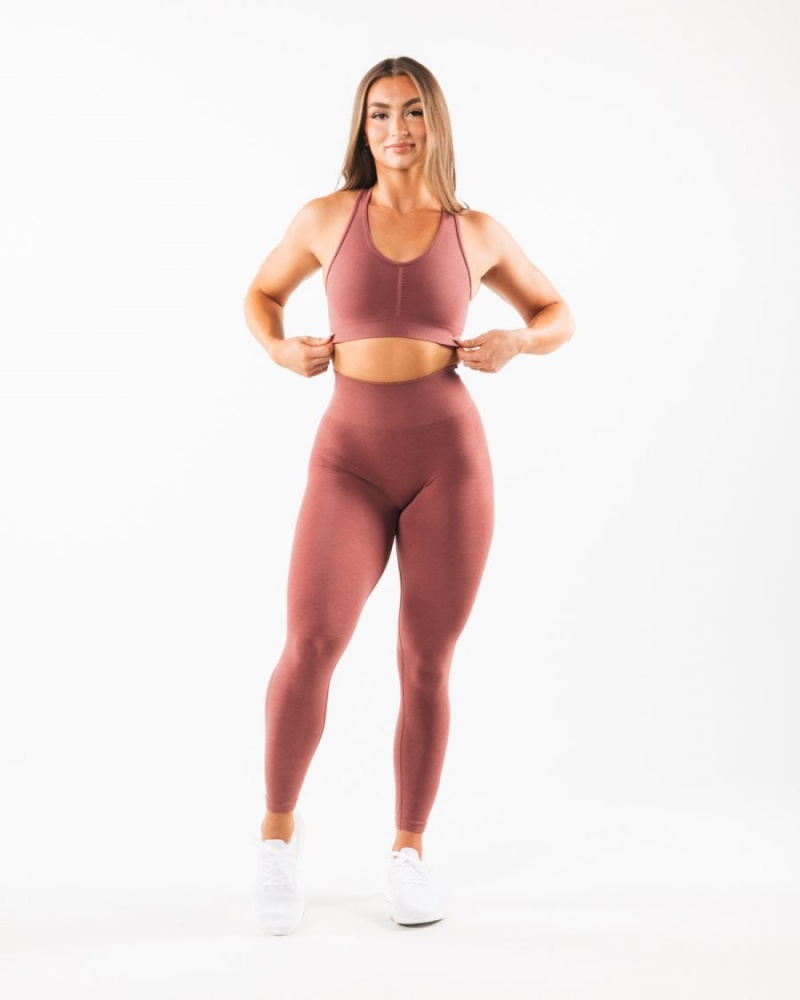 Alphalete Amplify Bra Sports BH Dame Rosa | NOXBCH-937