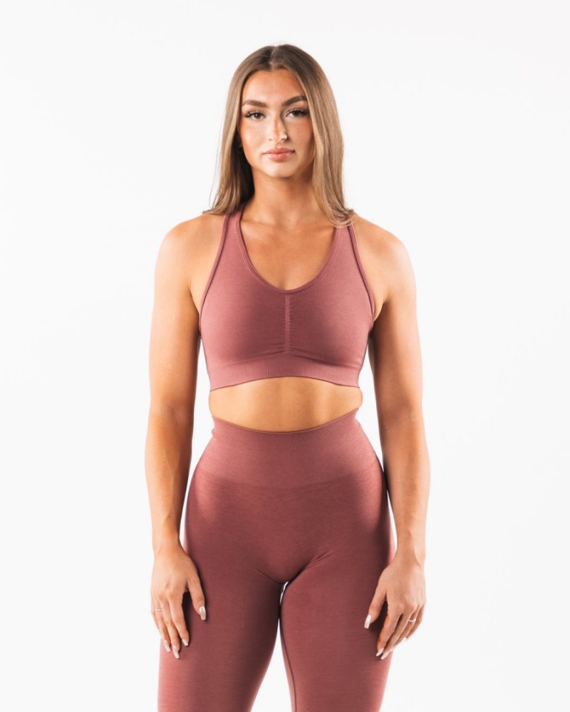 Alphalete Amplify Bra Sports BH Dame Rosa | NOXBCH-937