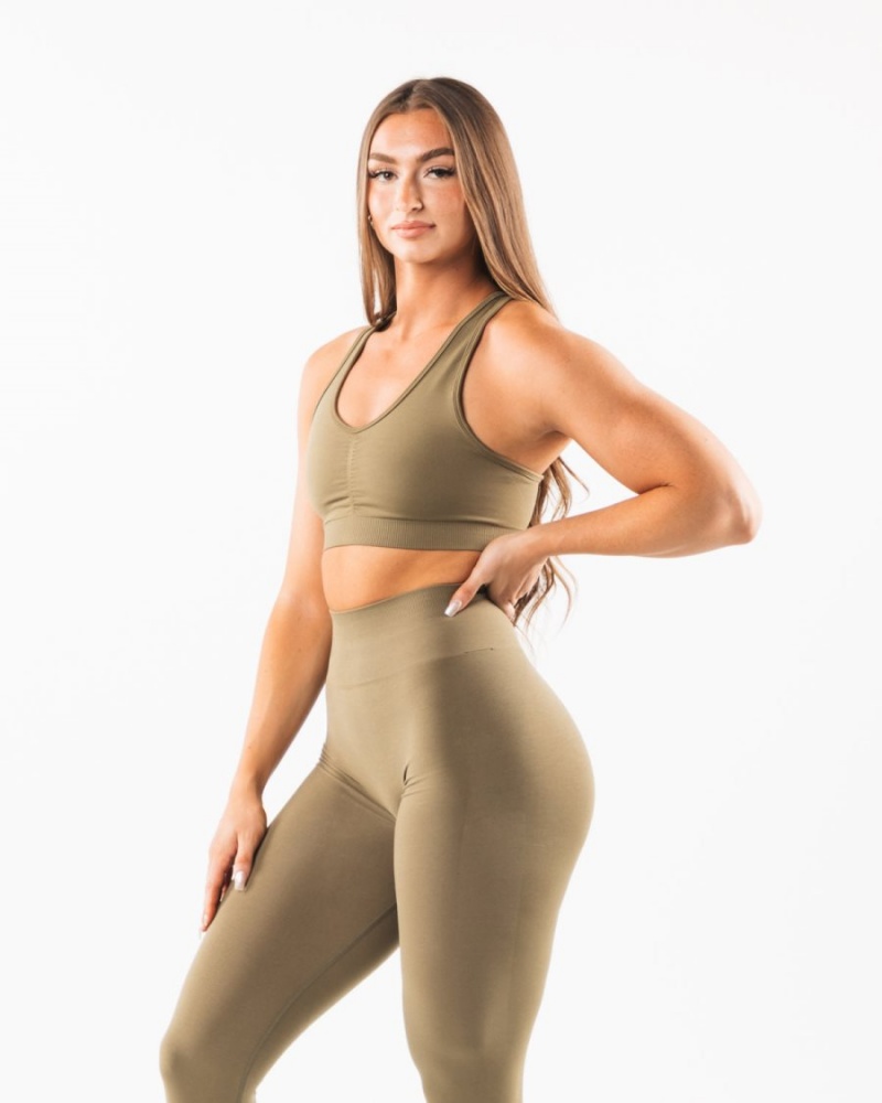 Alphalete Amplify Bra Sports BH Dame Willow | HJFAYL-601