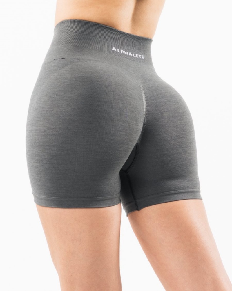 Alphalete Amplify Kort 4.5" Shorts Dame Smoke | XWGRHA-456