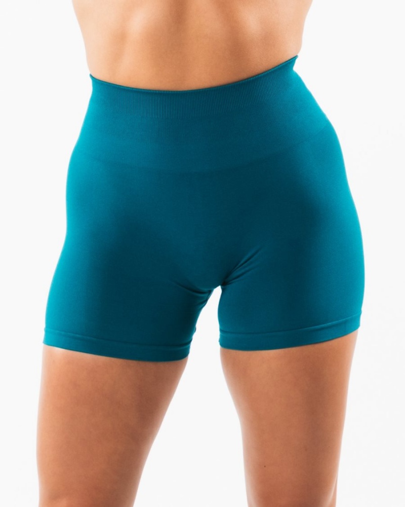 Alphalete Amplify Kort 4.5" Shorts Dame Galactic Ocean | EYPHJG-460