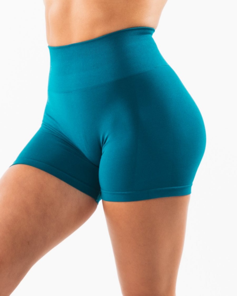 Alphalete Amplify Kort 4.5" Shorts Dame Galactic Ocean | EYPHJG-460