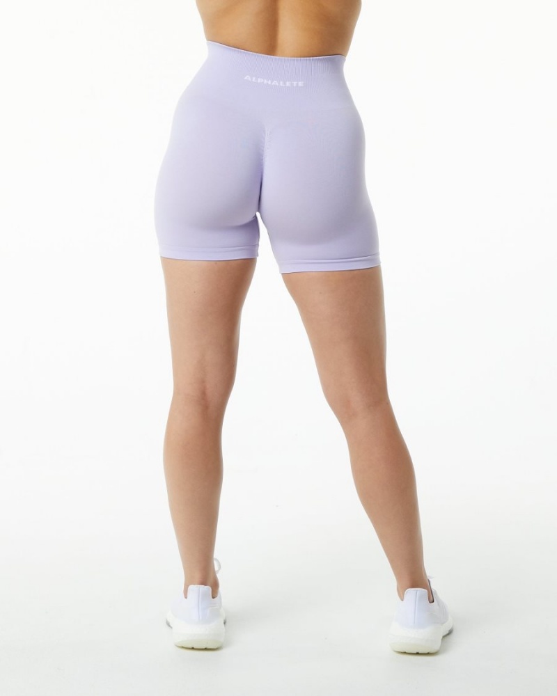 Alphalete Amplify Kort 4.5" Shorts Dame Misty Lilac | JCFDGT-387