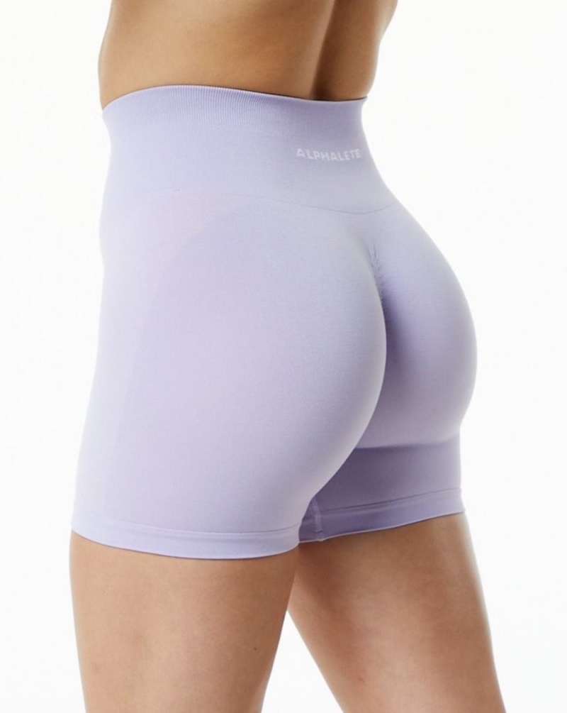 Alphalete Amplify Kort 4.5" Shorts Dame Misty Lilac | JCFDGT-387