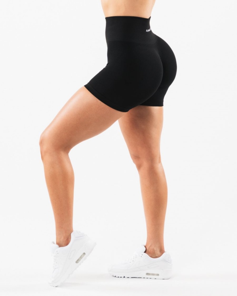 Alphalete Amplify Kort 4.5" Shorts Dame Svarte | WDPZAT-419