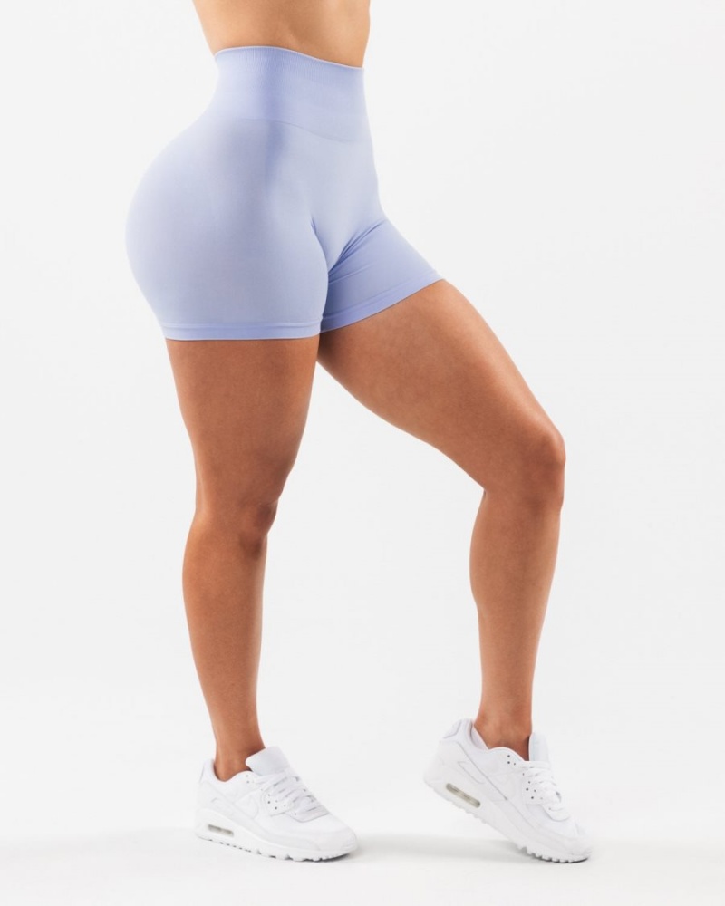 Alphalete Amplify Kort 4.5" Shorts Dame Blå | QHFXRN-569