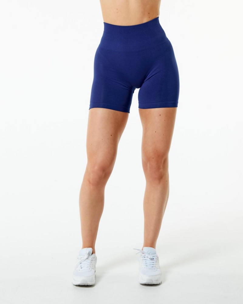 Alphalete Amplify Kort 4.5" Shorts Dame Indigo | JUMGNQ-467