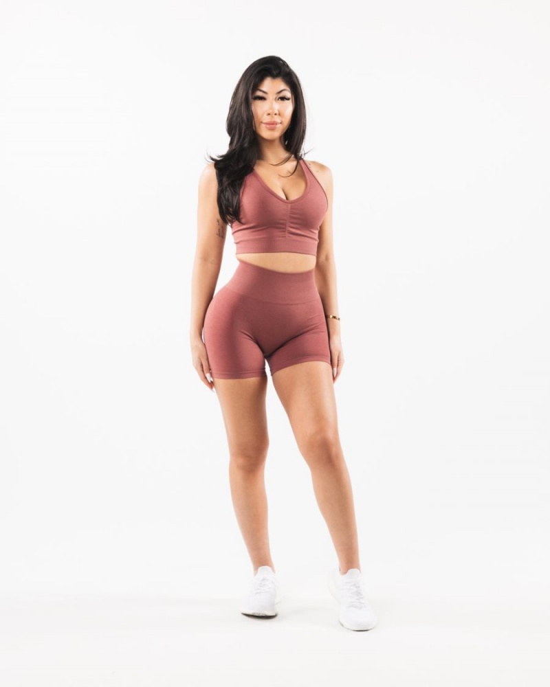 Alphalete Amplify Kort 4.5" Shorts Dame Rosa | ZAHLPC-390